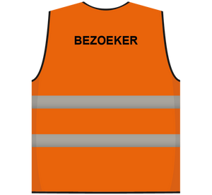 Bezoekersvest oranje