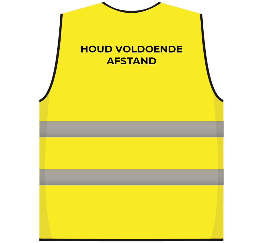 Houd voldoende afstandsvest
