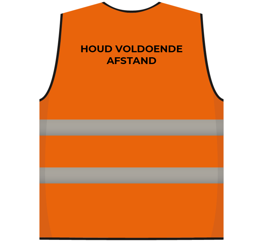Houd voldoende afstandsvest