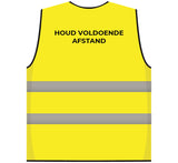 Houd voldoende afstandsvest