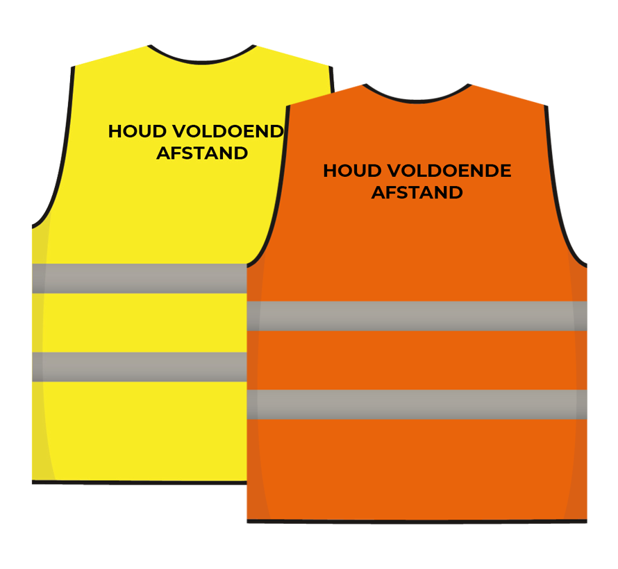 Houd voldoende afstandsvest