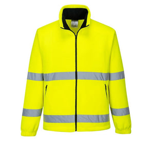 Reflective jacket fleece yellow