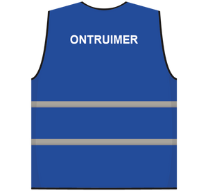 Opruimingsvest blauw