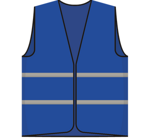 Opruimingsvest blauw