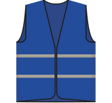 Opruimingsvest blauw
