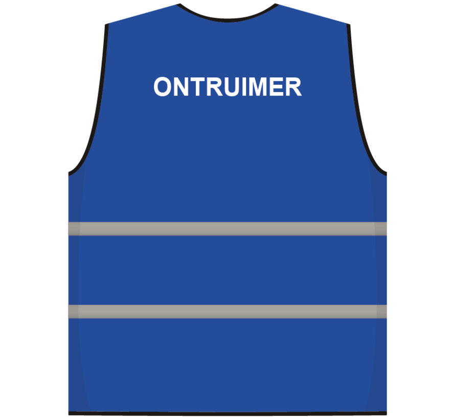 Opruimingsvest blauw