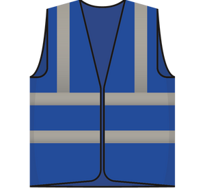 RWS veiligheidsvest EHBO blauw