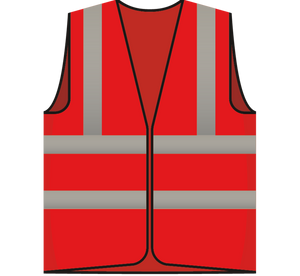 RWS evacuator veiligheidsvest rood