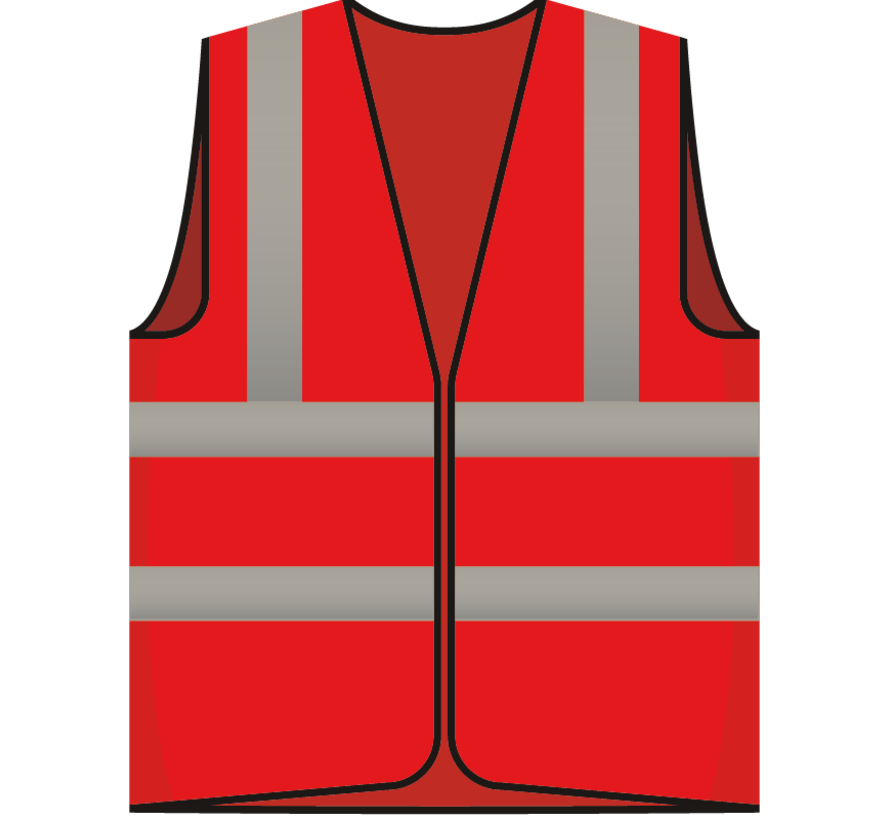 RWS evacuator veiligheidsvest rood