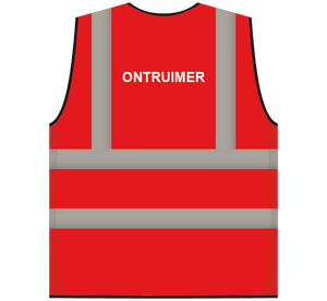 RWS evacuator veiligheidsvest rood
