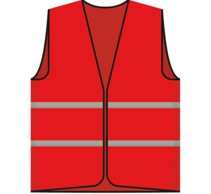 Waarnemersvest rood