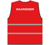 Waarnemersvest rood
