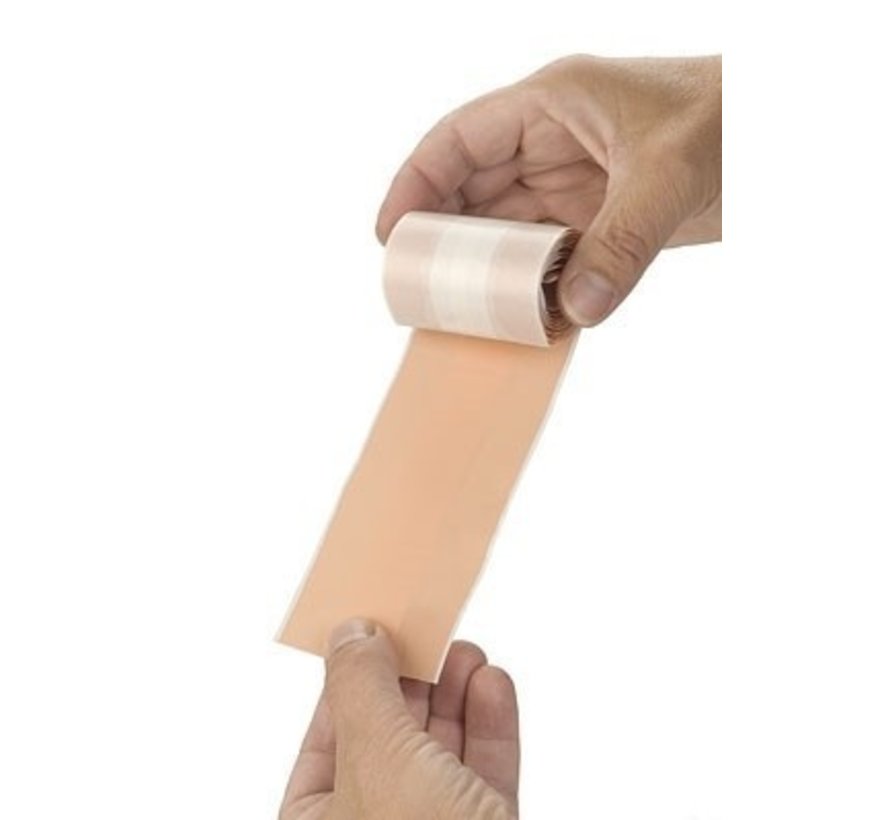 Elastic wound plaster in dispenser box